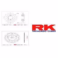 زنجیر موتورسیکلت مجموعه دندان 42T 15T HONDA CB 650 F 14 18 R 19 20 CBR RK