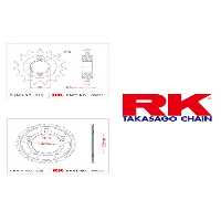 زنجیر موتورسیکلت مجموعه دندان 42T 15T HONDA CB 650 F 14 18 R 19 20 CBR RK