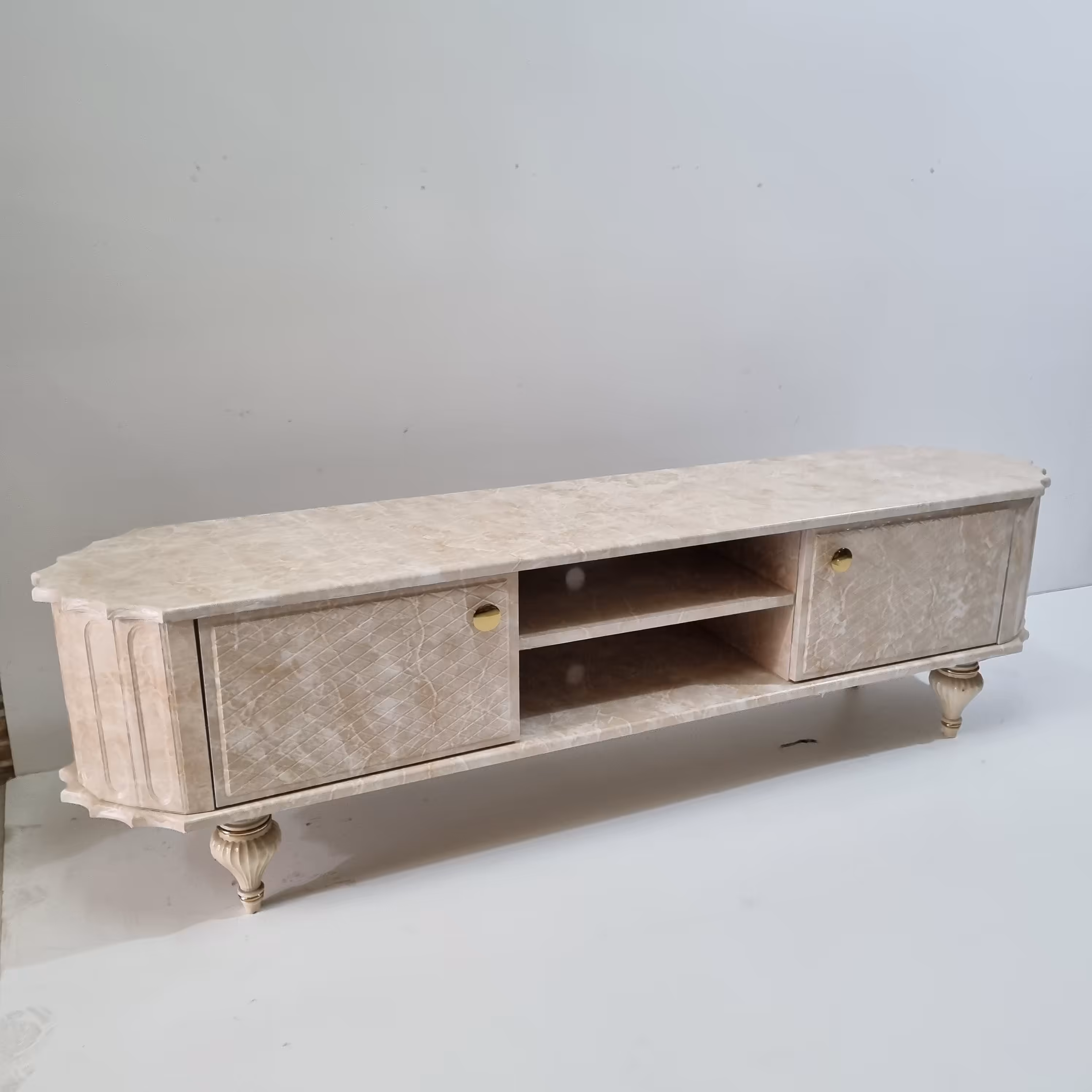 میز تلویزیون شبستان مدل 1031 رنگ مرمر