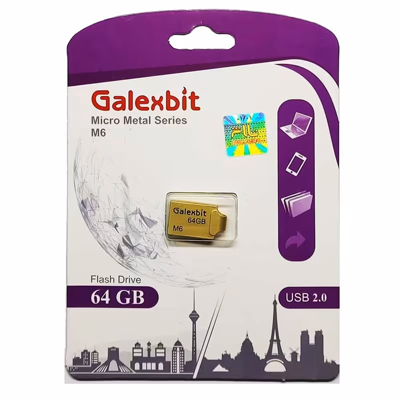 فلش 64 گیگ گلکسبیت Galexbit Micro Metal Series M6