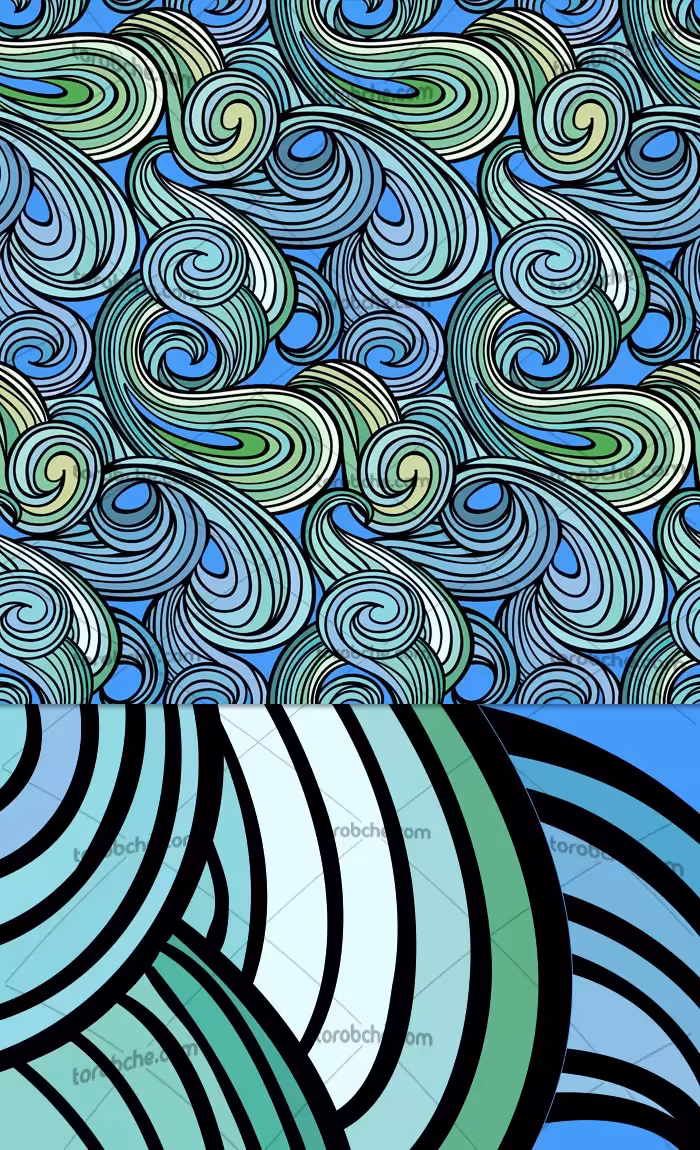 وکتور بکگراند انتزاعی موج | گرافیک با طعم تربچه