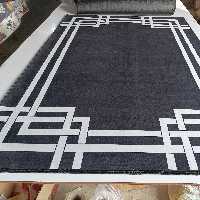  فرشینه مخمل سایز 4متری استاندارد  برند فرشینه کادر دار مشکی