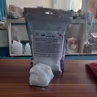 پودر دلنمک سفید لوت نمک سنگ سفید فوق ممتاز  تهیه شده از بهترین نوع نمک معادن طبیعی سمنان 