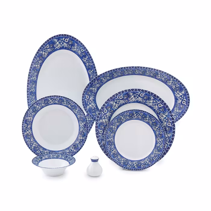 سرویس چینی زرین 6 نفره غذاخوری اشلی (35 پارچه)