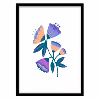 قیمت و خرید تابلو دکوراتیو مدل نقاشی مدرن گل کد 016