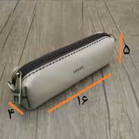 جامدادی کیف عینک لوازم آرایشی و اکسسوری سایز 16چرم گاوی دستدوز مدل i-330 ایزاکو 