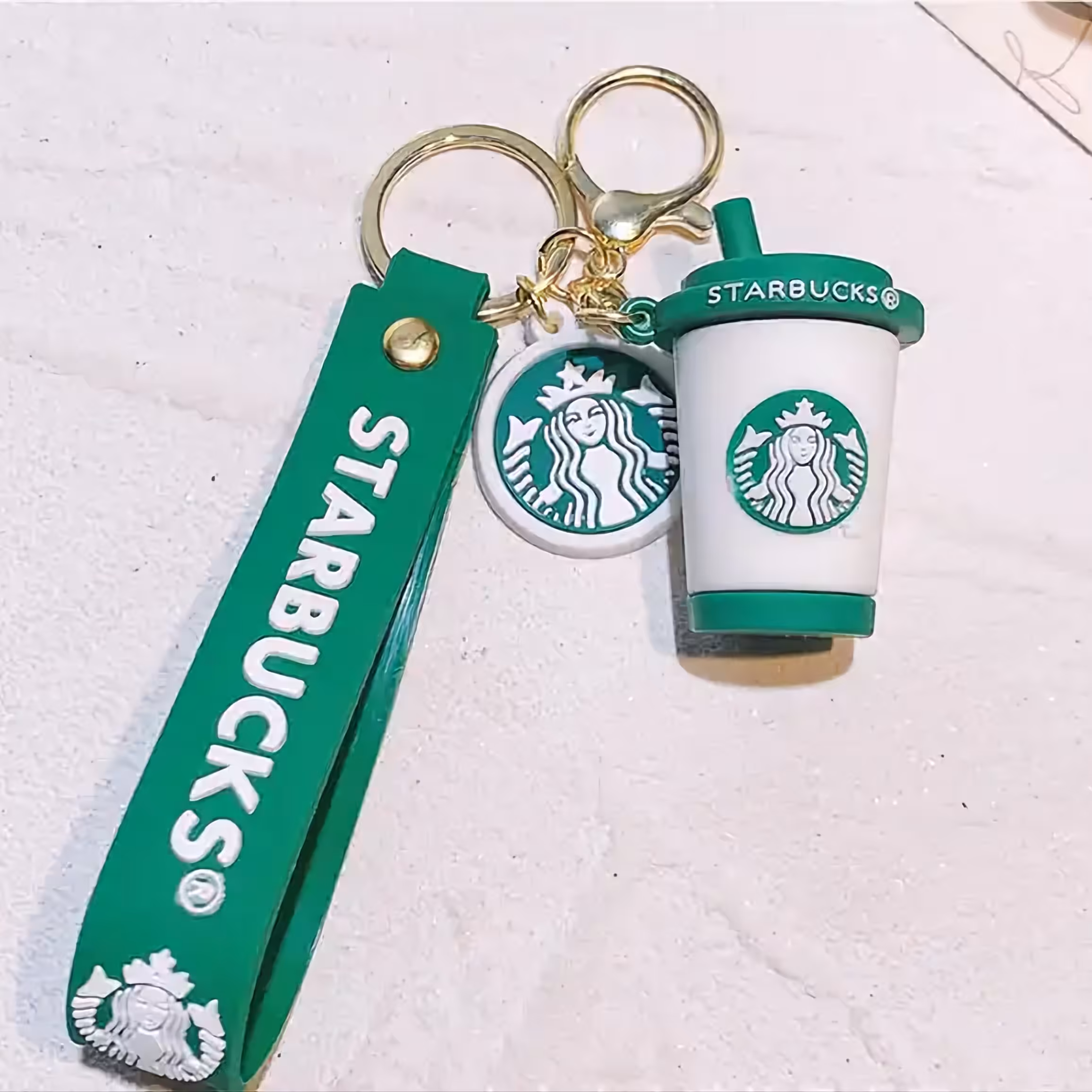 جاکلیدی سیلیکونی وارداتی طرح لیوان استارباکس جا کلیدی جا سوئیچی جاسوئیچی