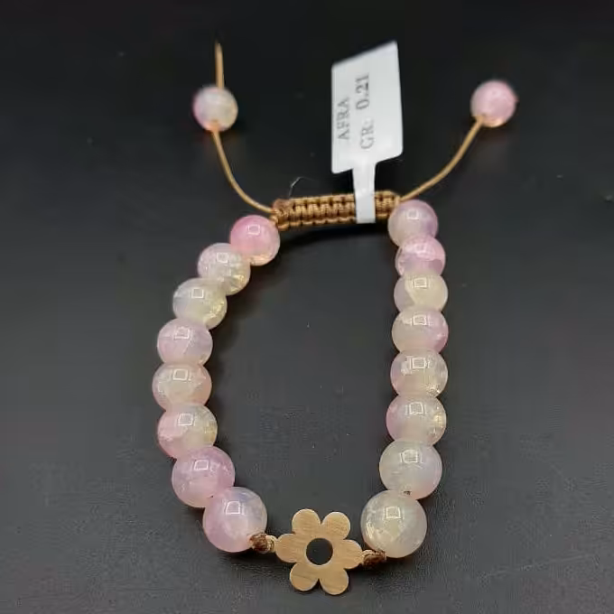 دستبند بند سنگی14وطلا210سوت