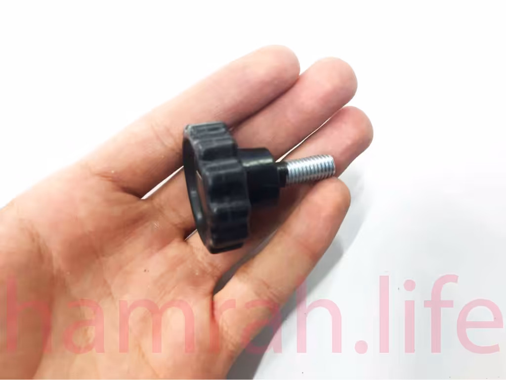 پیچ خروسکی فلکه ای 8 دوازده پر ارتفاع رزوه 20 mm