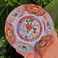 نعلبکی چینی واتسون مدل امیری صورتی بسته 6 عددی با ارسال رایگان