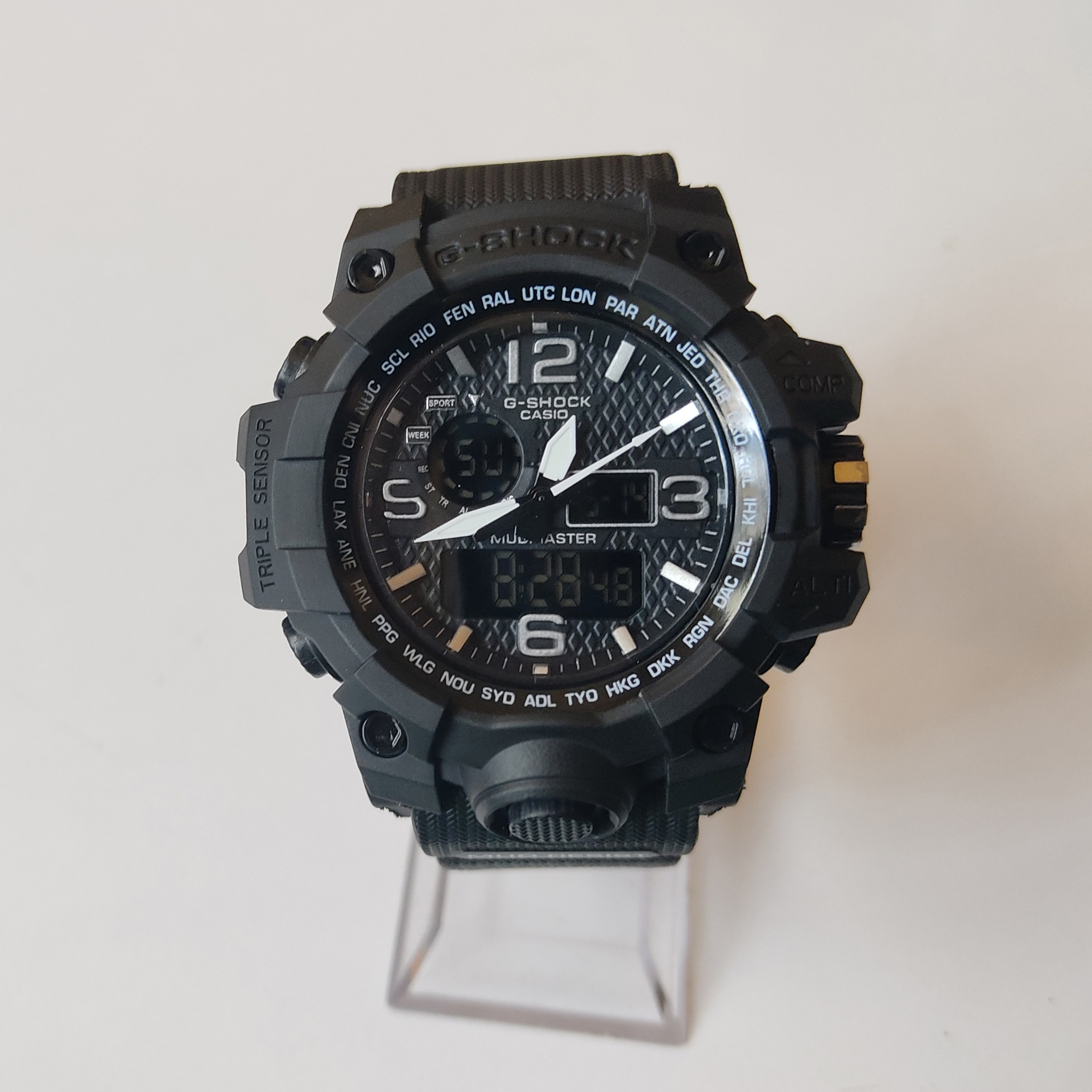 ساعت کاسیو casio جیشاک دو موتوره استثنایی رنگ مشکی