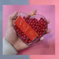  اسمارتیز ولنتاین به همراه شکلات مدل جانان باکس قلب کوچک
