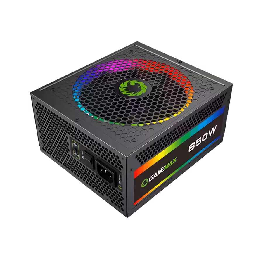 پاور 850 وات گیم مکس RGB850 Rainbow GOLD Full Modular