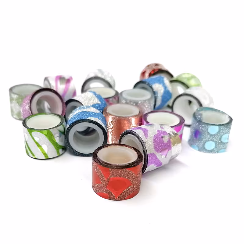 خرید چسب نواری فانتزی مدل اکلیلی بسته 5 عددی رنگ جور