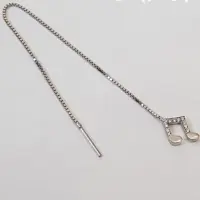 گوشواره بخیه ای نقره اصل،شیک و براق،بسیار زیبا و نچرال
