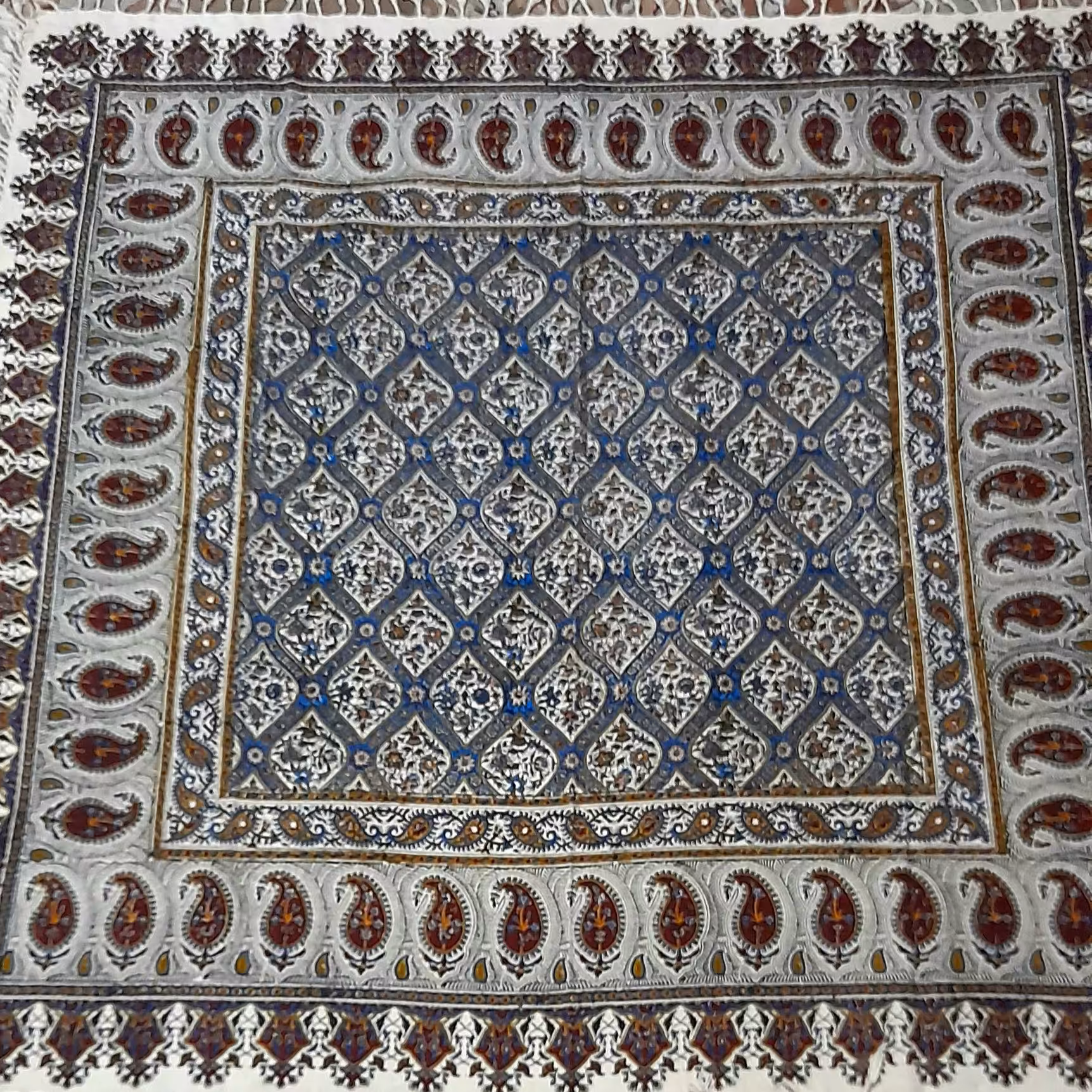 سفره ورومیزی قلمکاری صادراتی 4نفره 