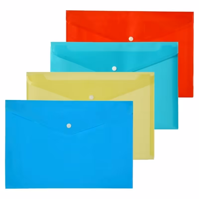 پوشه دکمه دار سایز A4بسته 4عددی 