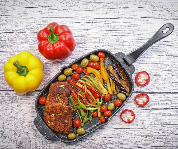 تابه چدنی نالینو با دسته متحرک مدل فابیا Nalino fabia
