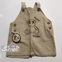 پیشبندی کتان کوتاه بهار کرم روشن