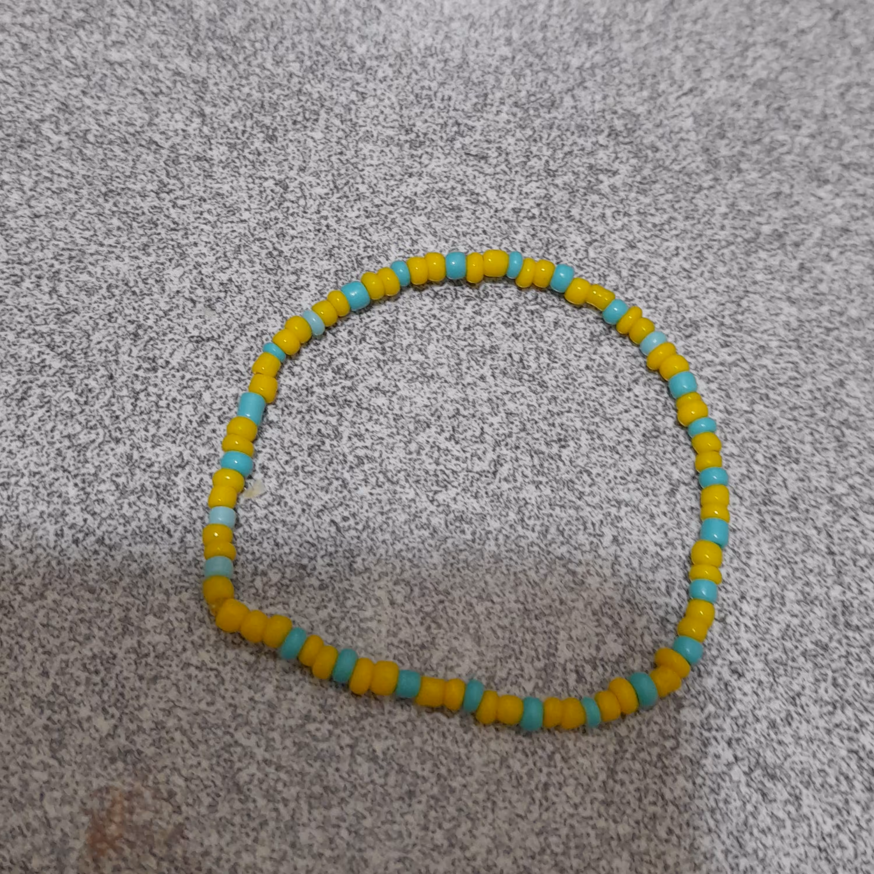 دستبند زرد   آبی اسمانی