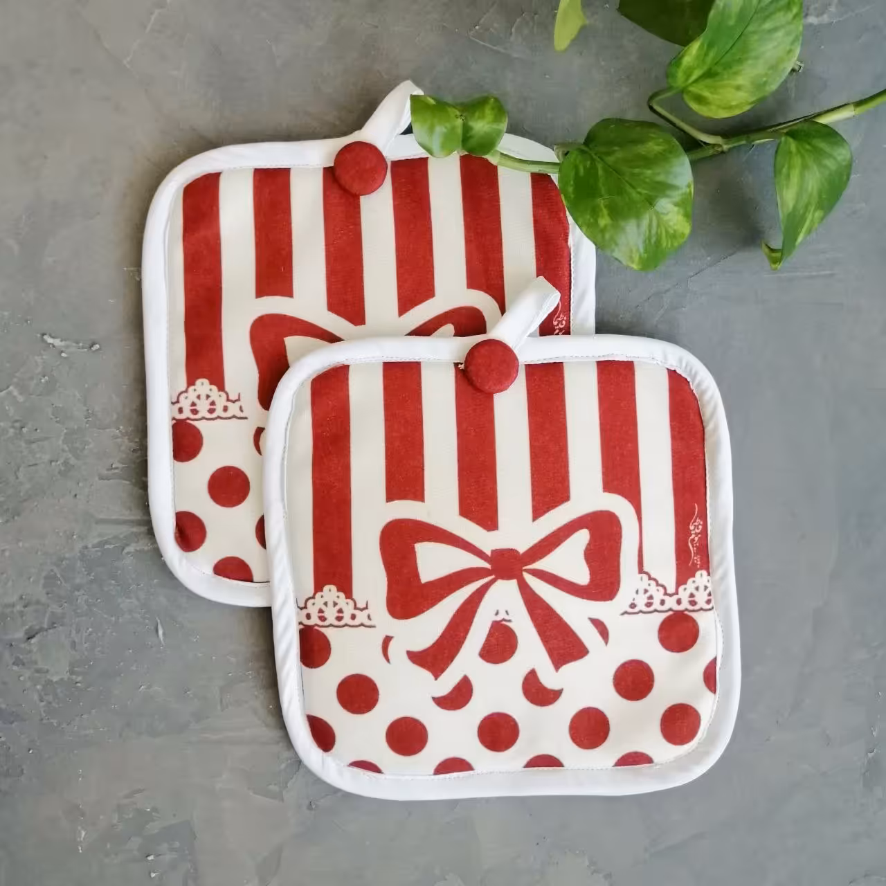 دستگیره مربع مخمل نسوز مدل ماهین طرح 31