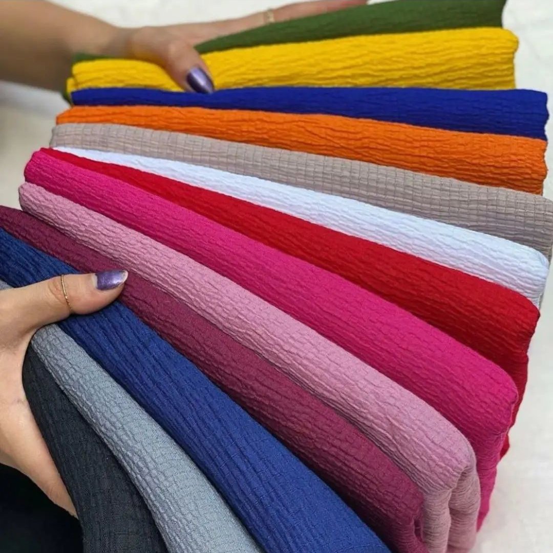 شال نخی پفکی قواره 70در2متر تقریبی رنگبندی شیک