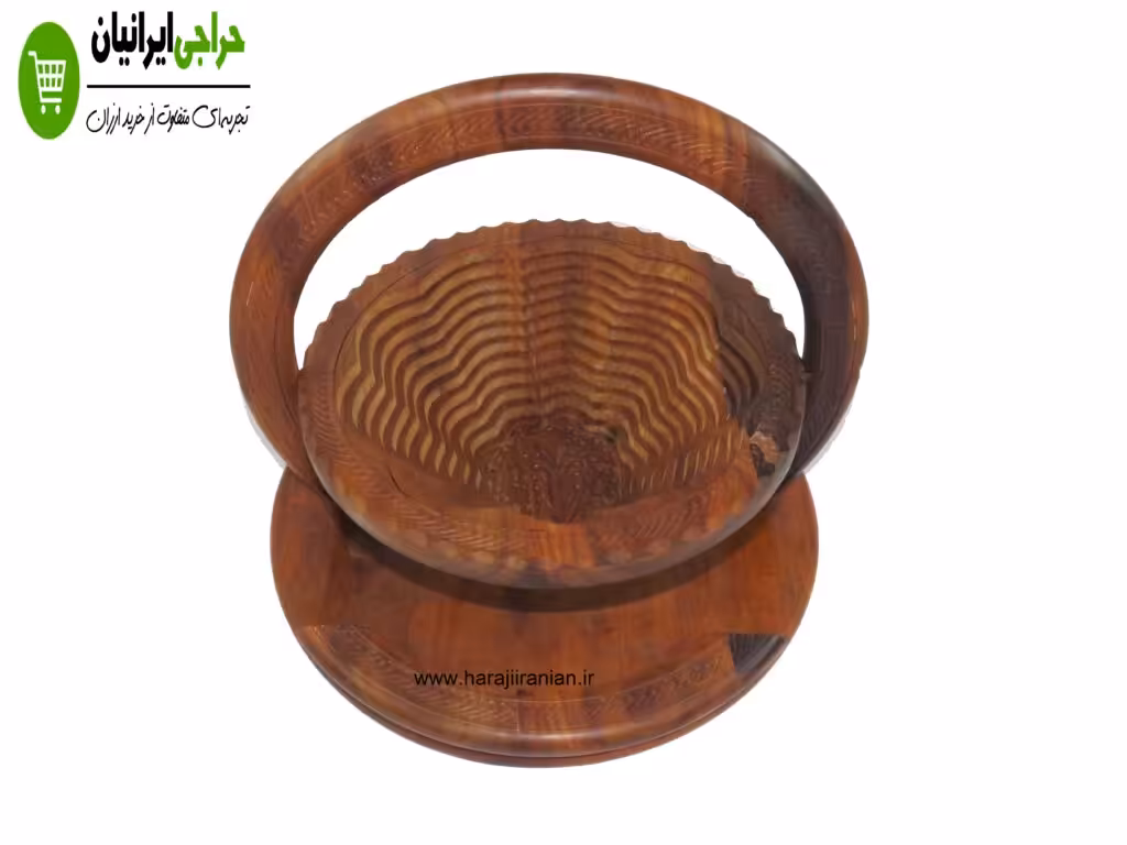 آجیل خوری چوبی تاشو طرح گل