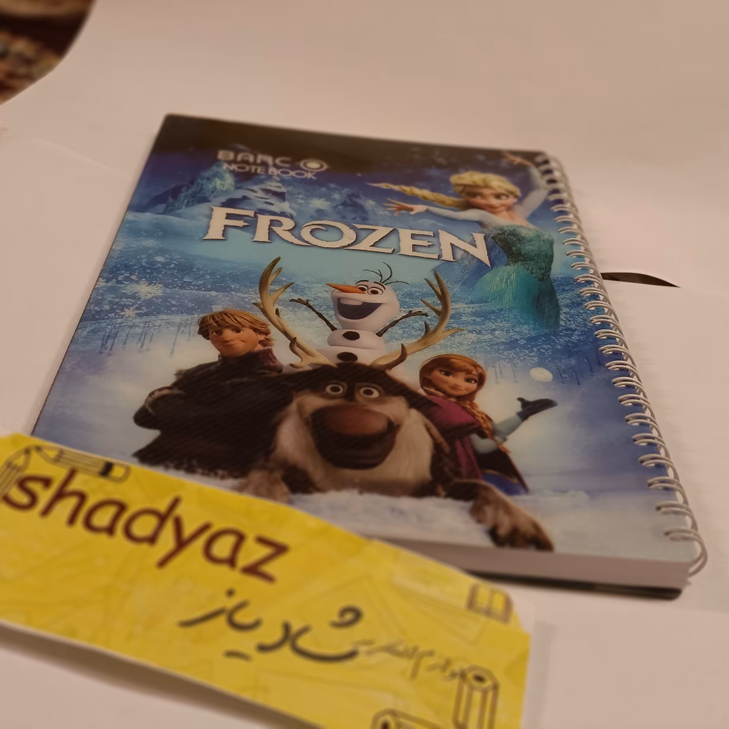 دفتر 100 برگ سیمی خط دار جلد طلقی کد 102