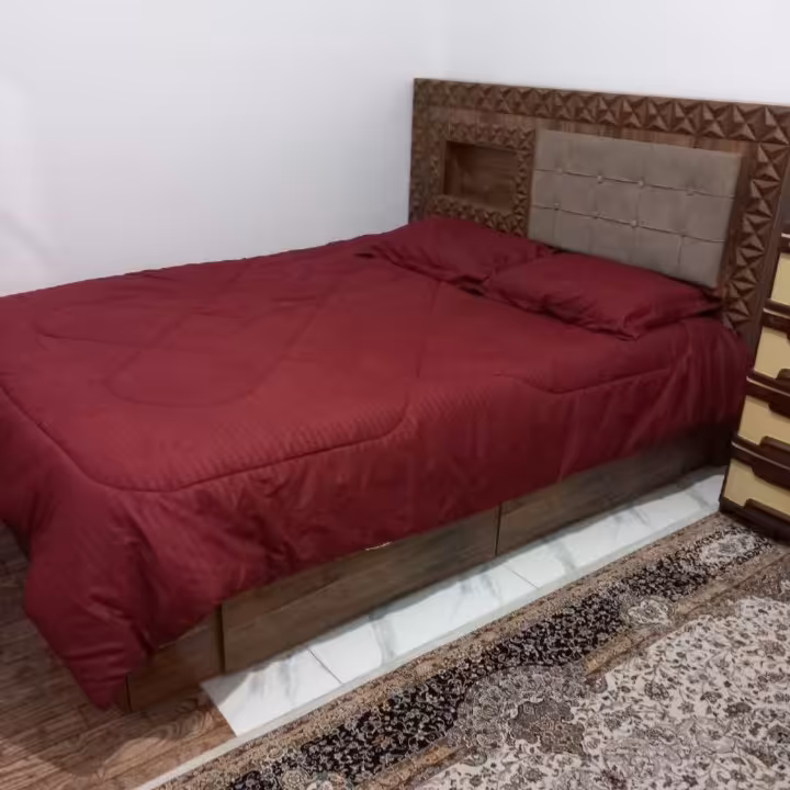 ست کامل روتختی هتلی ترکیب زرشکی کرم پس کرایه