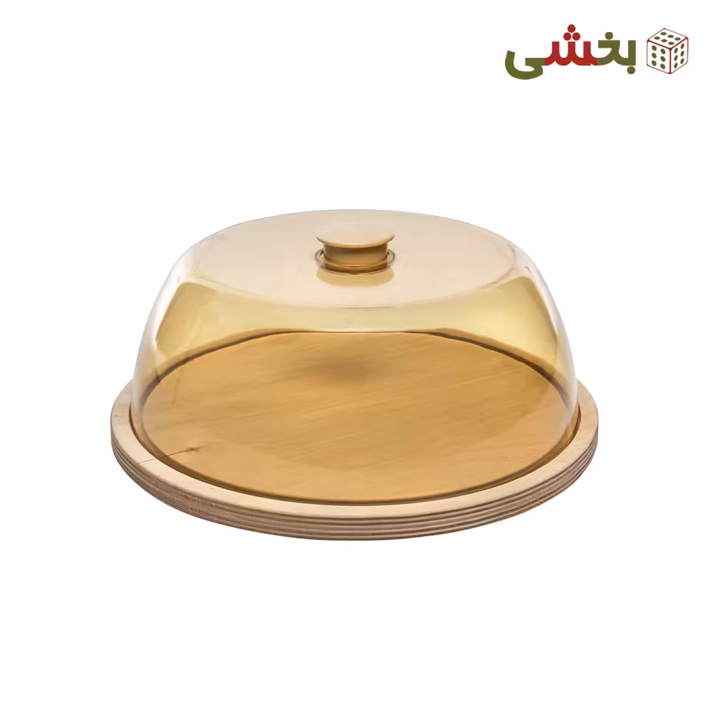 ظرف کاپ کیک چوبی مدل گرد شامپاینی