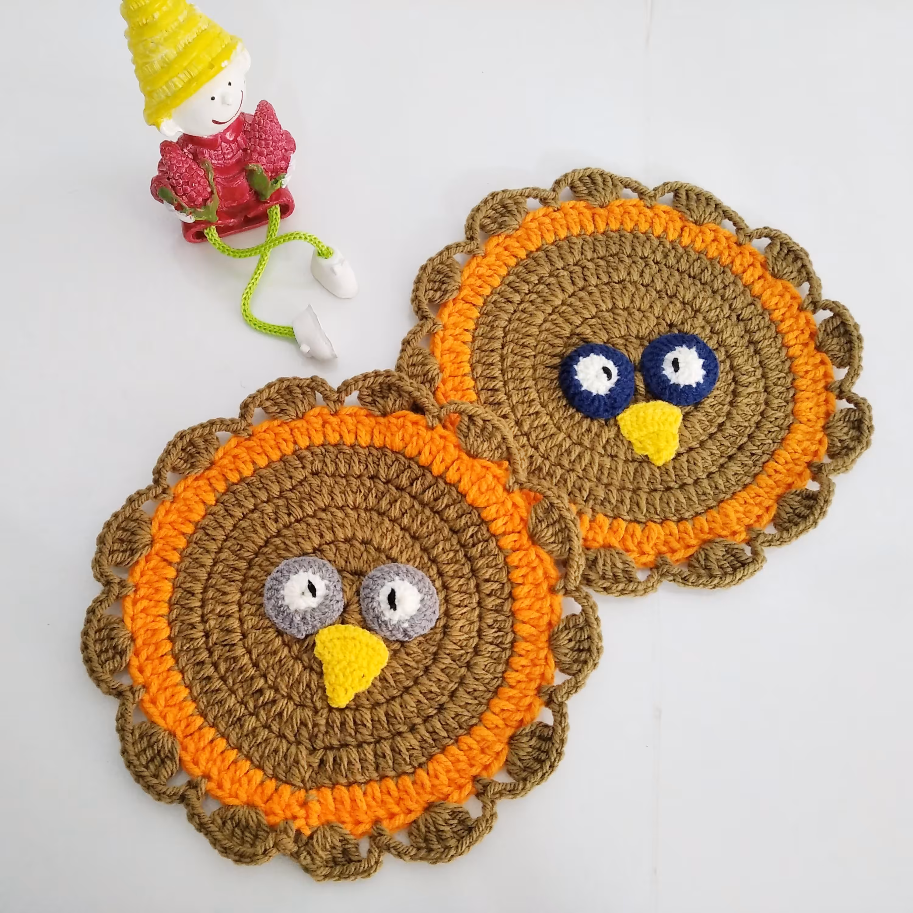 زیر قابلمه ای بافتنی طرح جغد شیک و خاص مناسب برای آشپزخانه های شما 