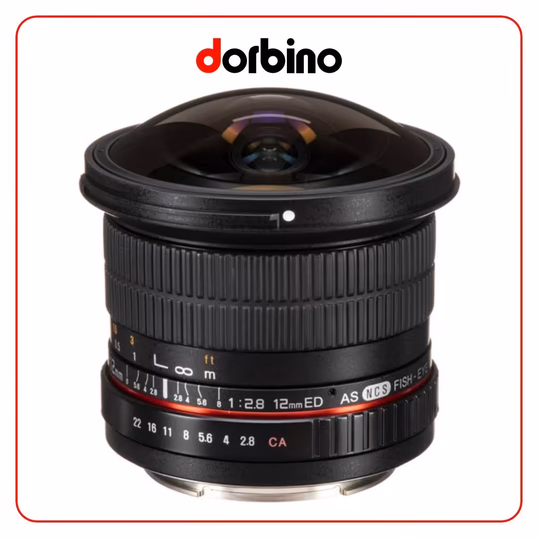 لنز سامیانگ Samyang 12mm f/2.8 ED AS NCS Fisheye Lens for Canon EF Mount - فروشگاه دوربین دوربینو