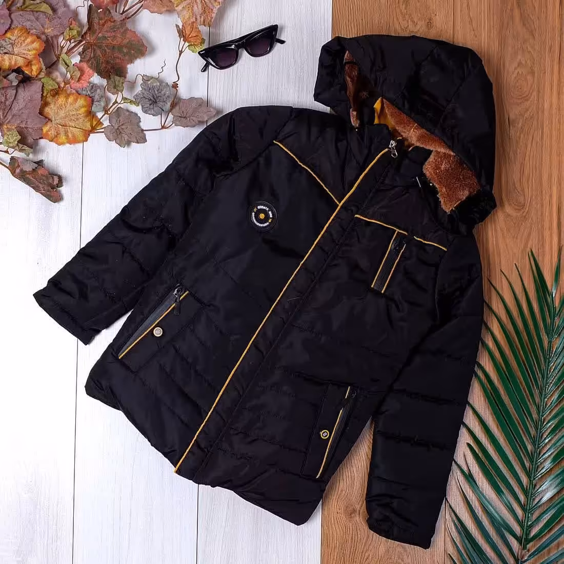 کاپشن مشکی پسرانه 