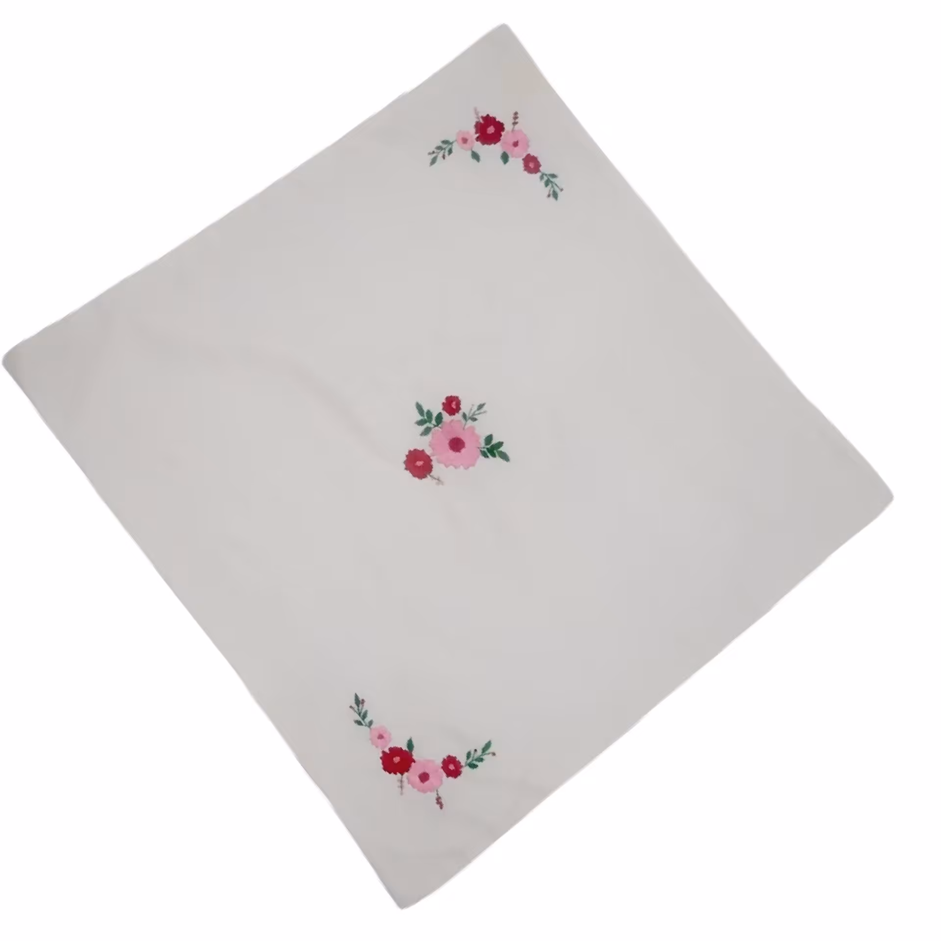 رومیزی مربع گل دوزی