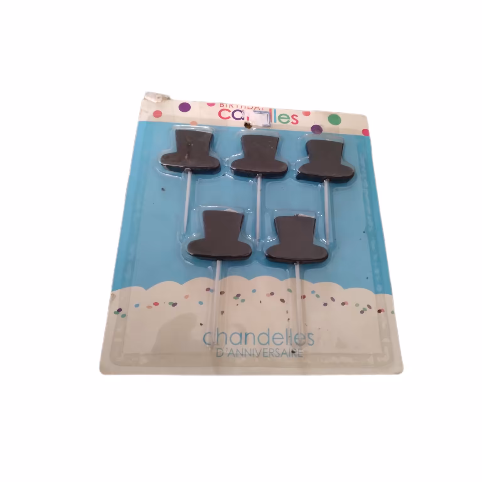 شمع 5 عددی کلاه پایه دار 