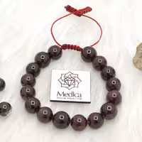 دستبند سنگ گارنت آلماندین طبیعی درجه یک ALMANDINE GARNET.سایز10 