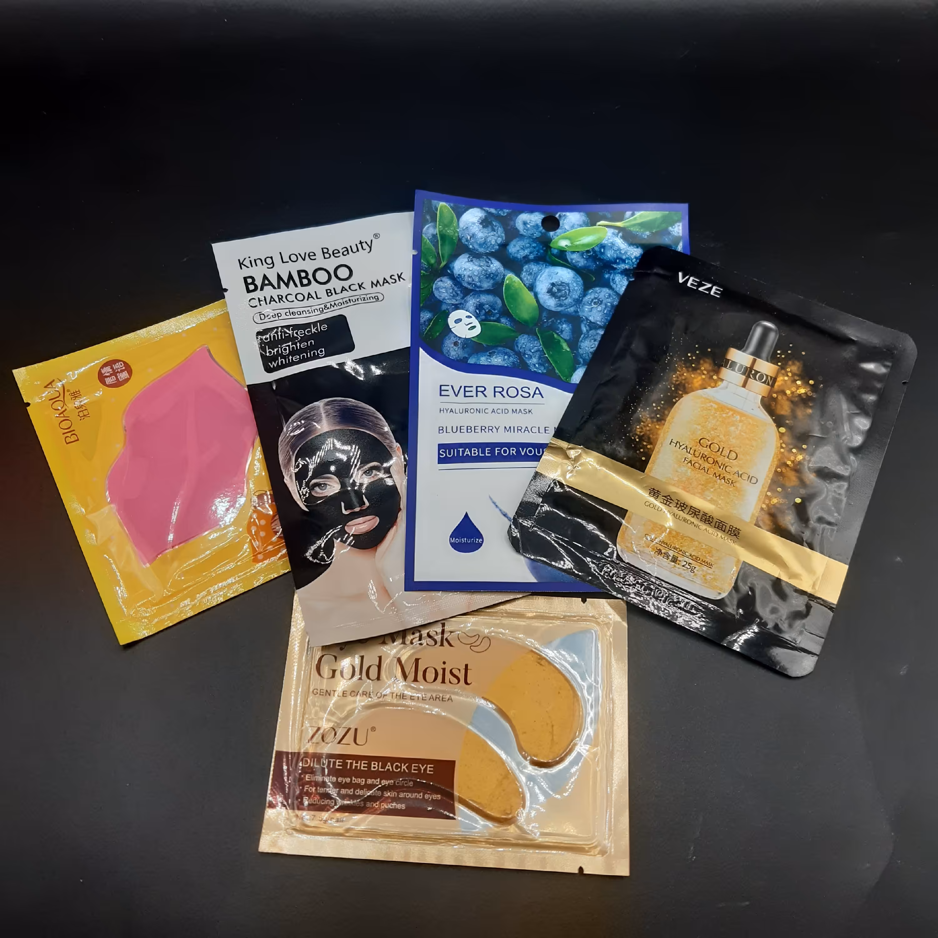 پک 5 عددی ماسک صورت،ماسک لب و ماسک زیر چشم