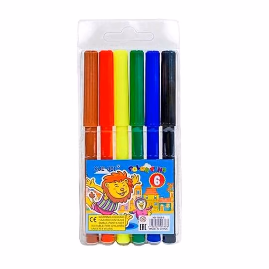 ماژیک 6 رنگ رنگآمیزی