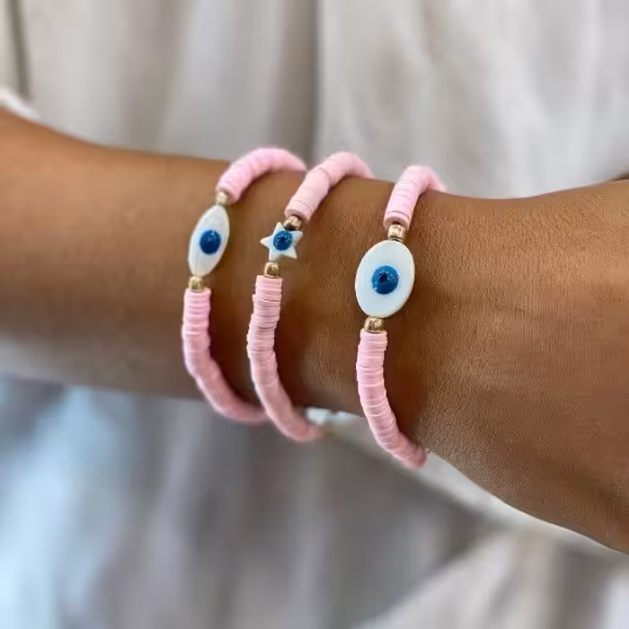 دستبند فیمو با چشم نظر