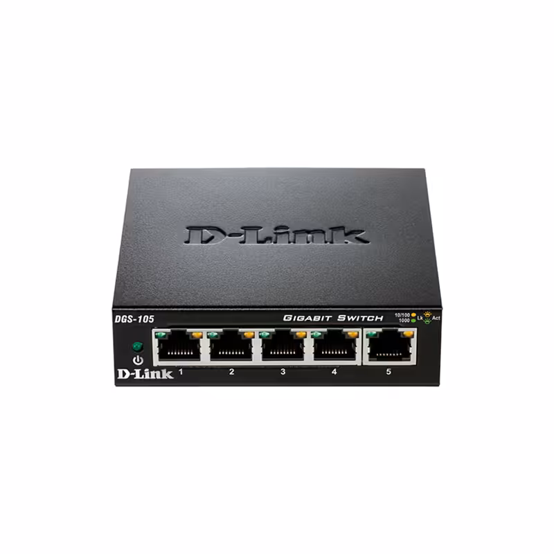 سوئیچ 5 پورت گیگابیتی و دسکتاپ دی لینک مدل DLINK DGS-105