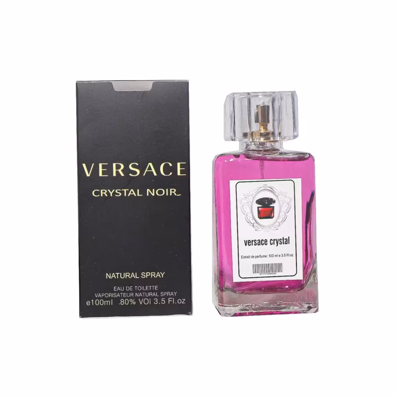 ادکلن ورساچه کریستال نویر Okla حجم 100میل (ورساچه مشکی)  Versace Crystal Noir