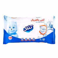 دستمال مرطوب آنتی باکتریال تنو 60 عددی
