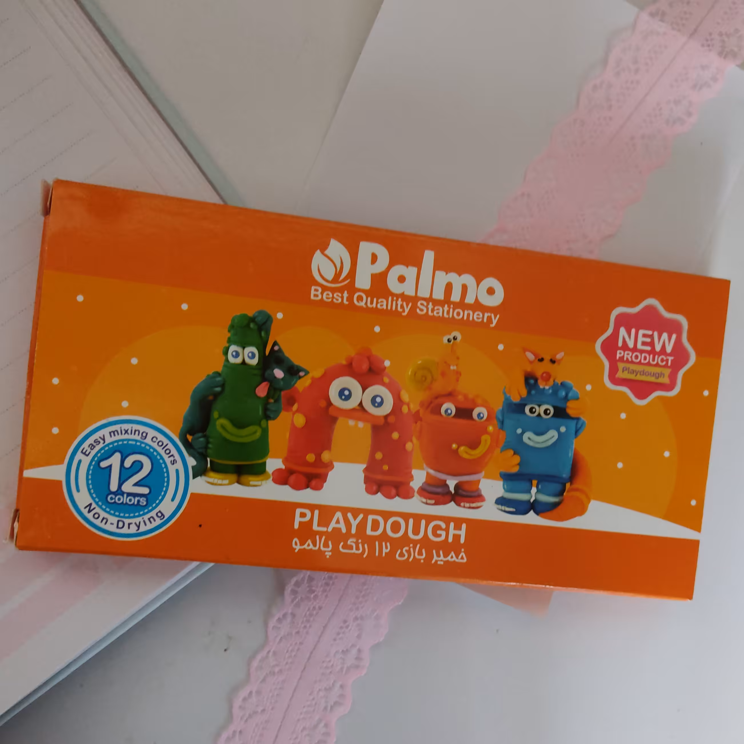 خمیر بازی 12 رنگ پالمو 
