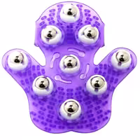 ماساژور  دستی ساچمه ای با 9 غلطک فلزی و بدنه ژله ای