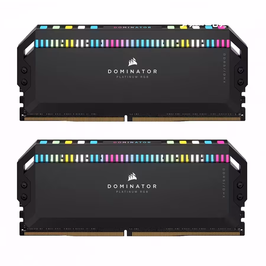 رم کورسیر DOMINATOR PLATINUM RGB 64GB 2×32GB 6000MHz CL40 Black