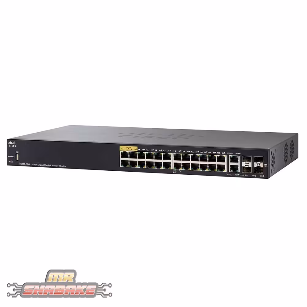 قیمت و خرید سوئیچ سیسکو SG350-28MP | مسترشبکه