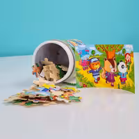 پازل استوانه ای  طرح حیوانات دانش آموز کد P/XY0060/E