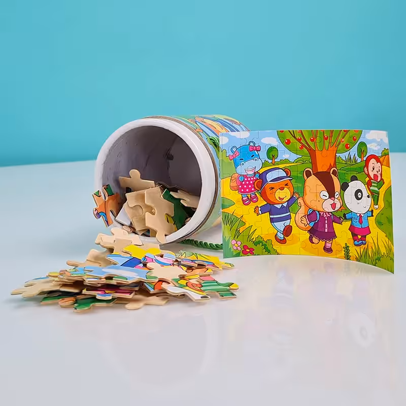 پازل استوانه ای  طرح حیوانات دانش آموز کد P/XY0060/E