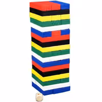 بازی جنگا رنگی دهکده