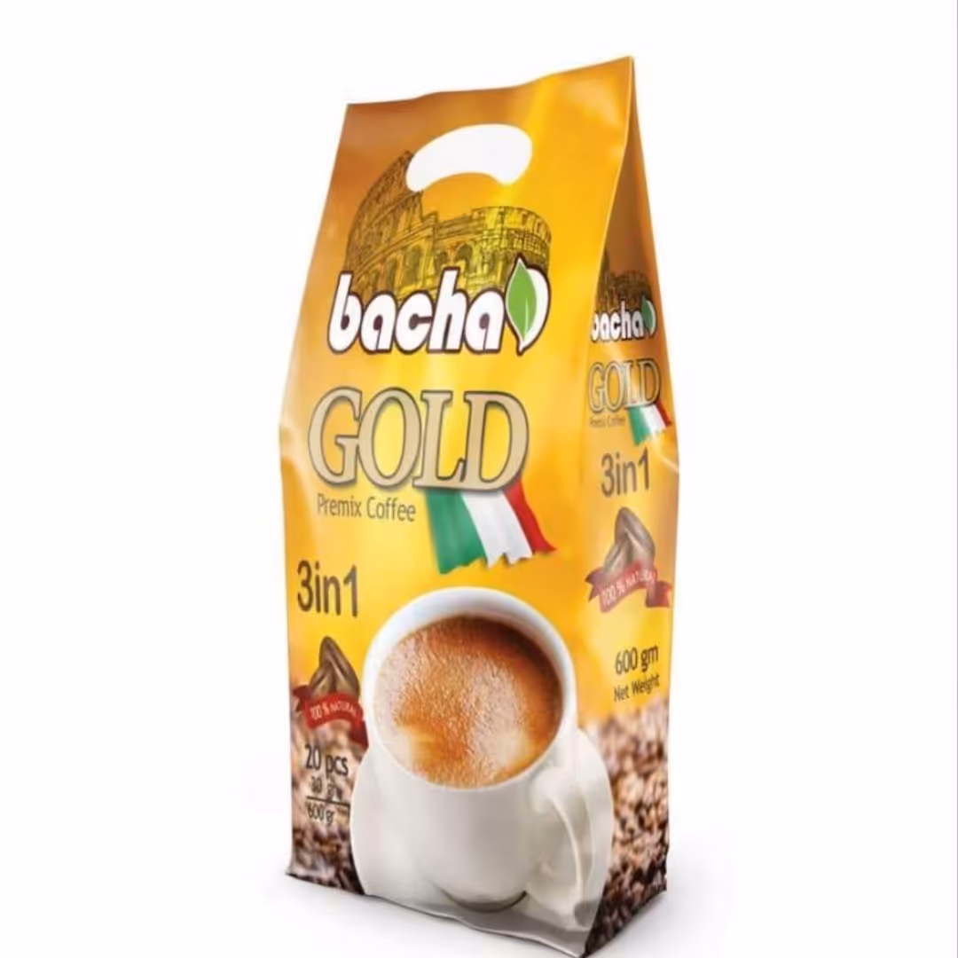 کافی میکس گلد 20 عددی وزن هر ساشه 30 گرم برند باچاد